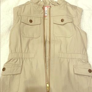 Girls Beige Vest